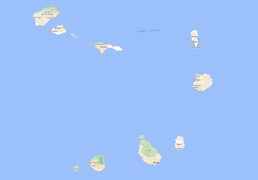 Map of Cape Verde