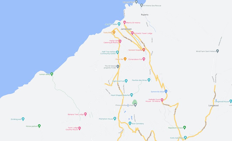 Map of Jamestown