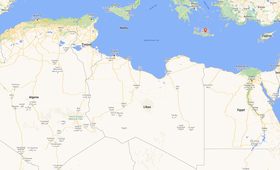 Map of Libya