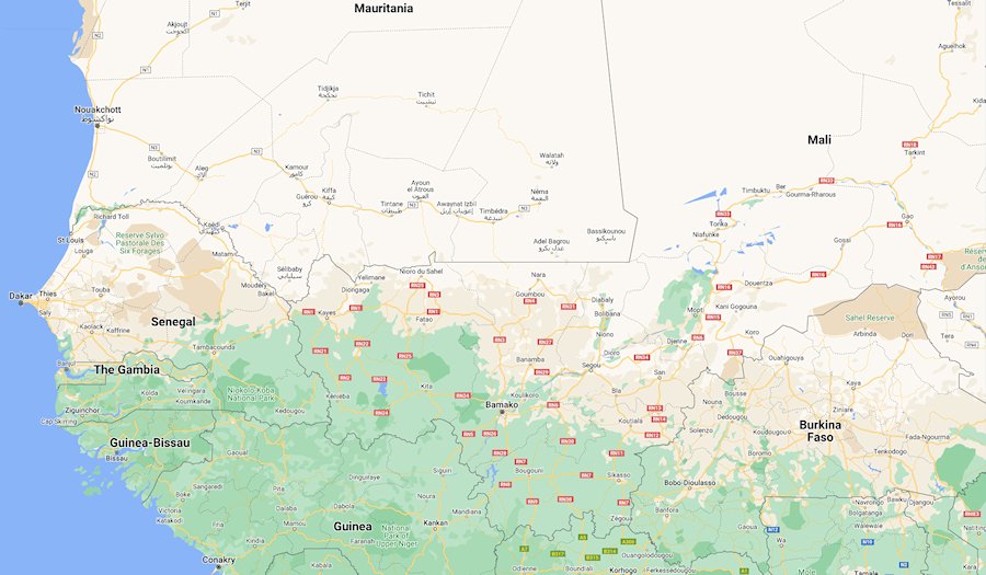 Map of Mali