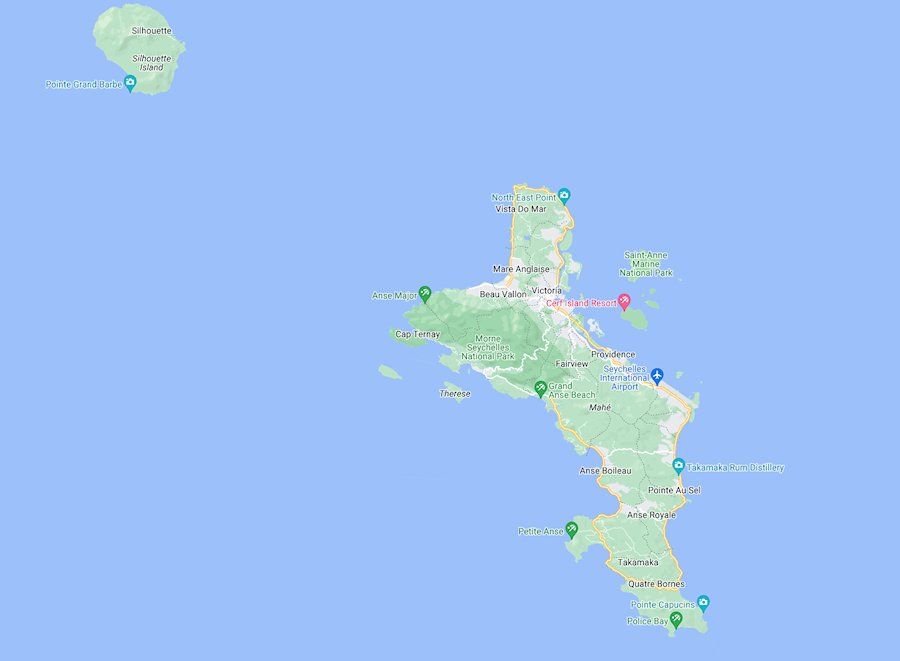 Map of Seychelles