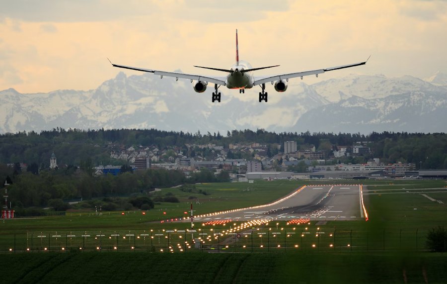 Landing in Zurich