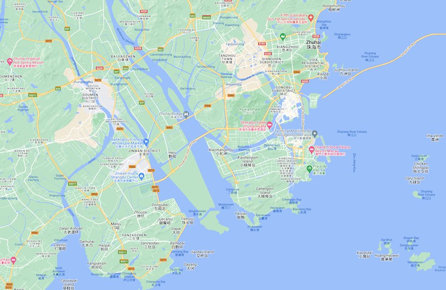 Map of Macau