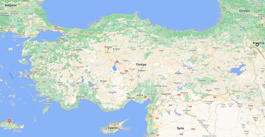 Map of Turkey