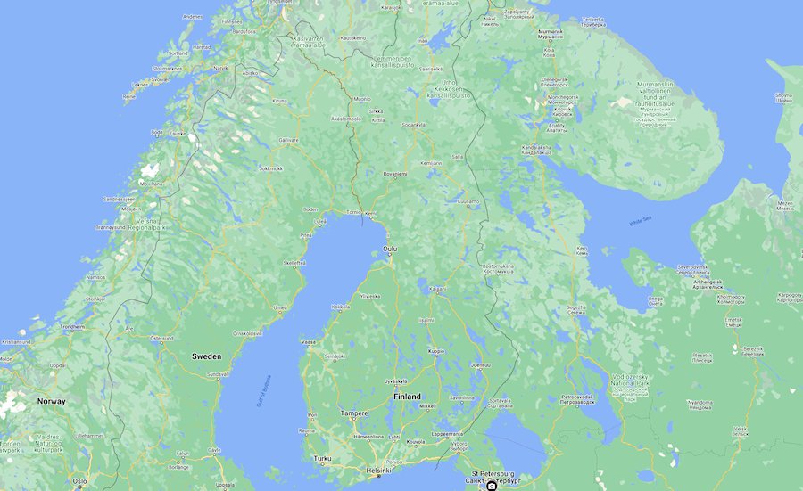 Map of Finland