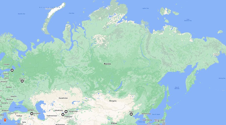 Map of Russia