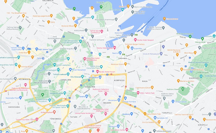 Map of Tallin