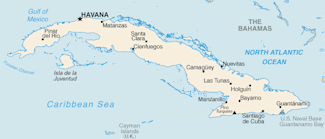 Map of Cuba