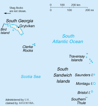 Map of South Georgia