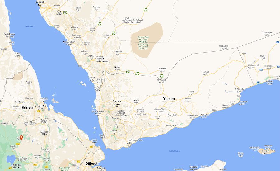 Map of Yemen