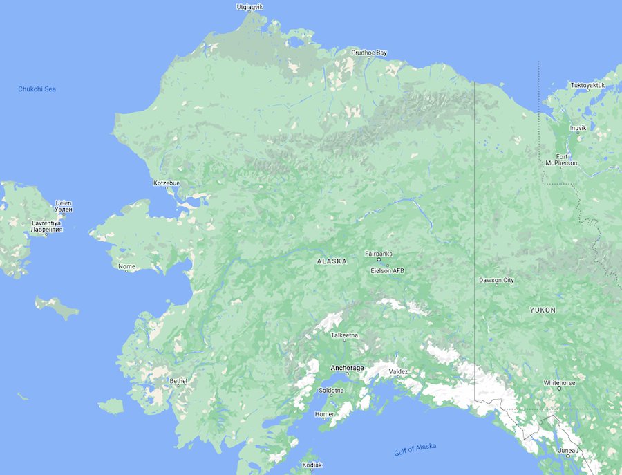 Map of Alaska