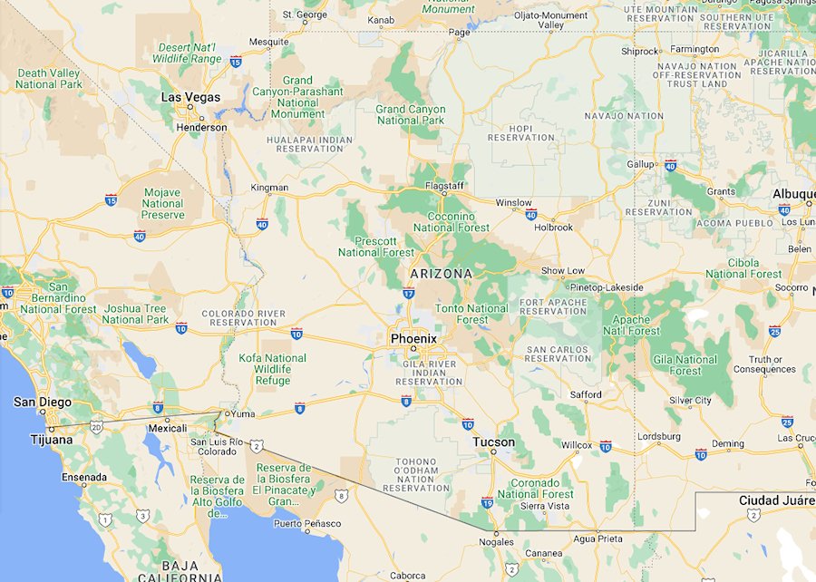 Map of Arizona