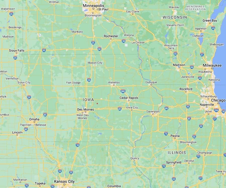 Map of Iowa