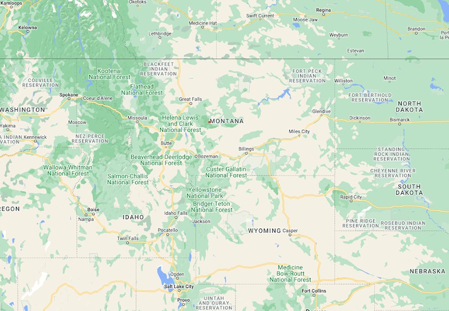 Map of Montana