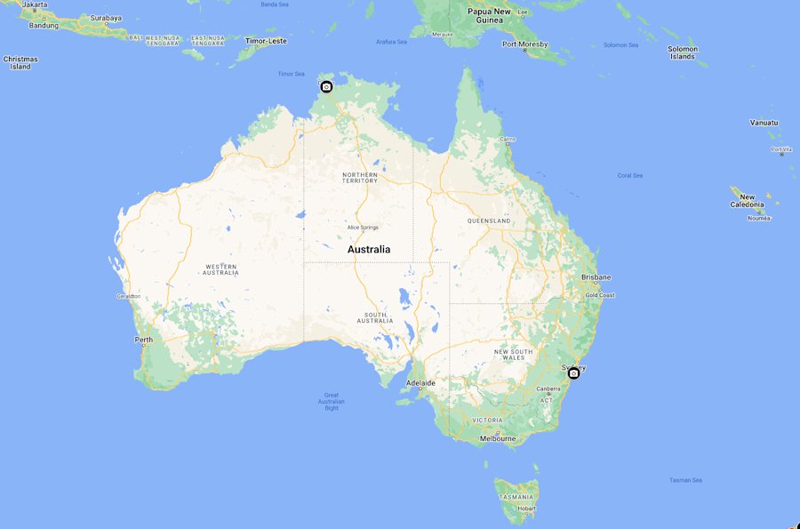 Map of Australia