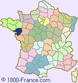 Department map of France showing the location of Loire-Atlantique.