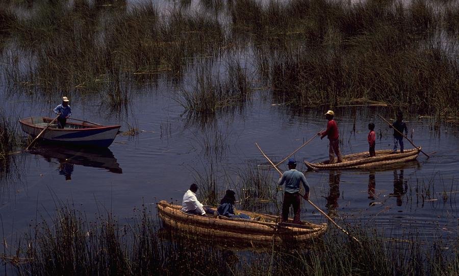 Lake Titicaca Reed Boats, Peru Travel Photography