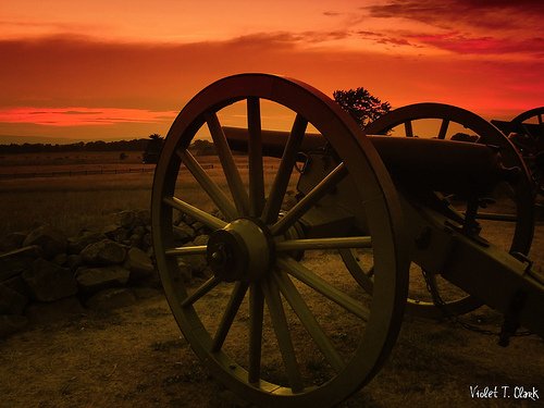 Cannon at the Stone Wall - Gettysburg National Military Park